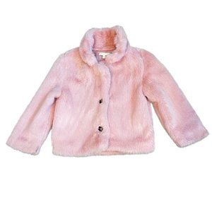 Chelsea & Violet Faux Fur Jacket Pink Size S